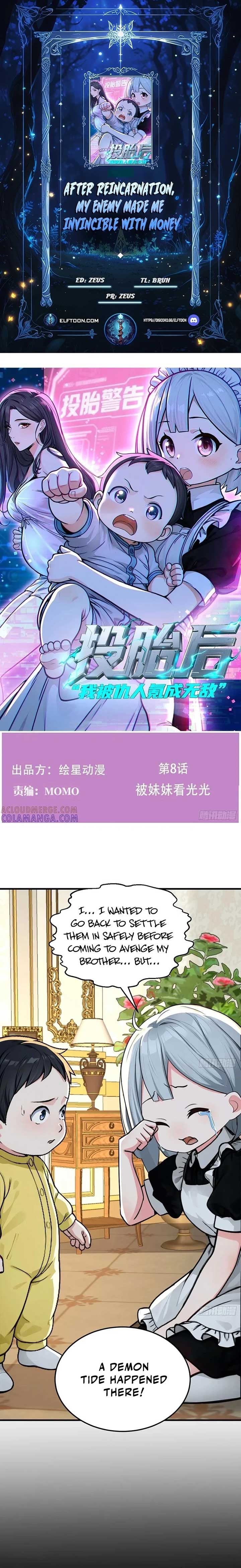 After Reincarnation, My Enemy Made Me Invincible with Money Chapter 8 1